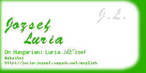 jozsef luria business card